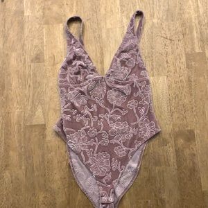 Forever 21 contemporary velvet bodysuit!